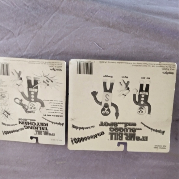 Mr Bill /Sluggo/Spot bendable figures and Talking Key Chain W/spot Lot - Picture 2 of 2